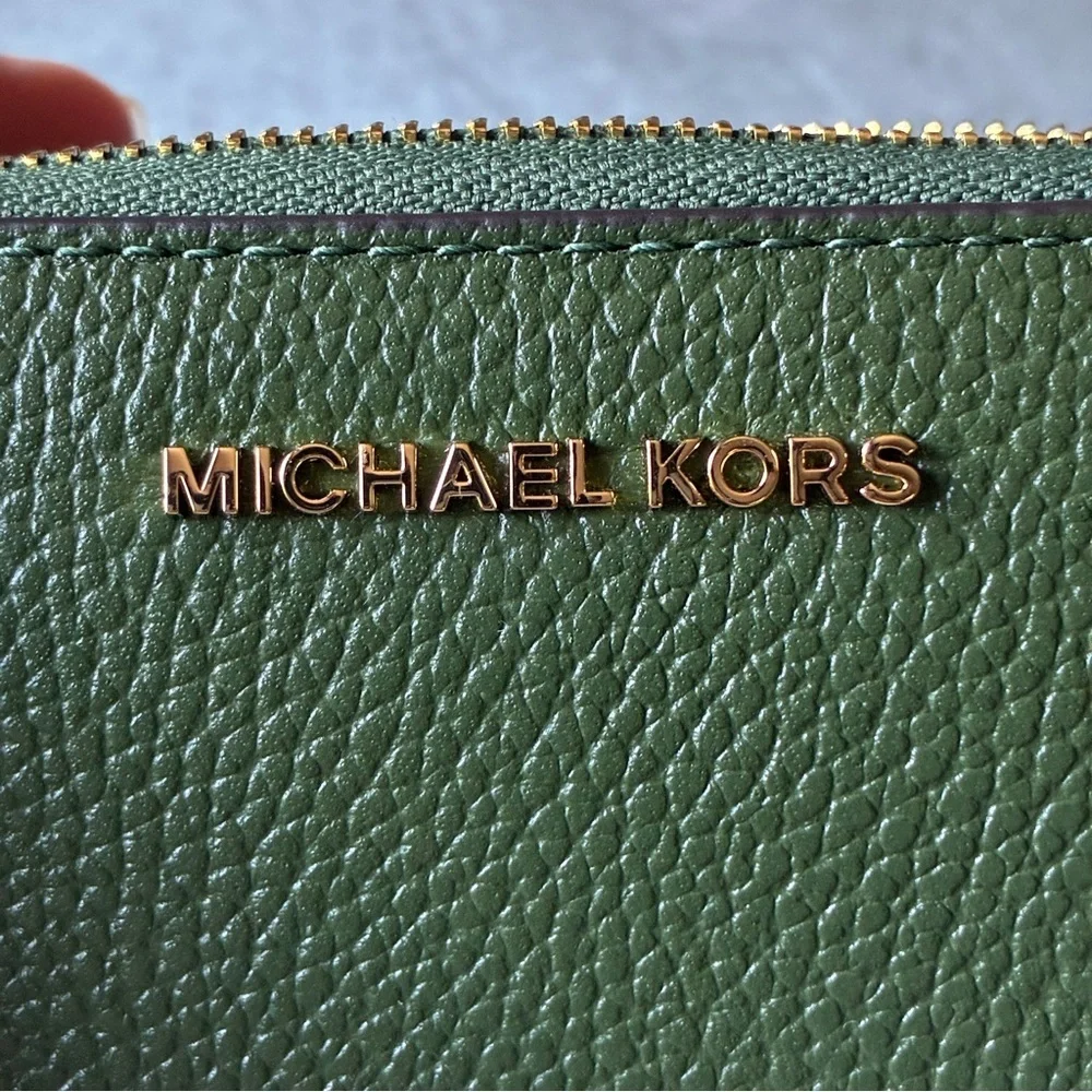 Michael Kors Jet Set Small Zip Around Card Case Amazon Green